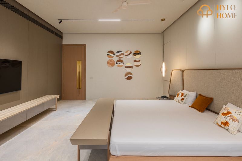 Bedroom with Wall Art